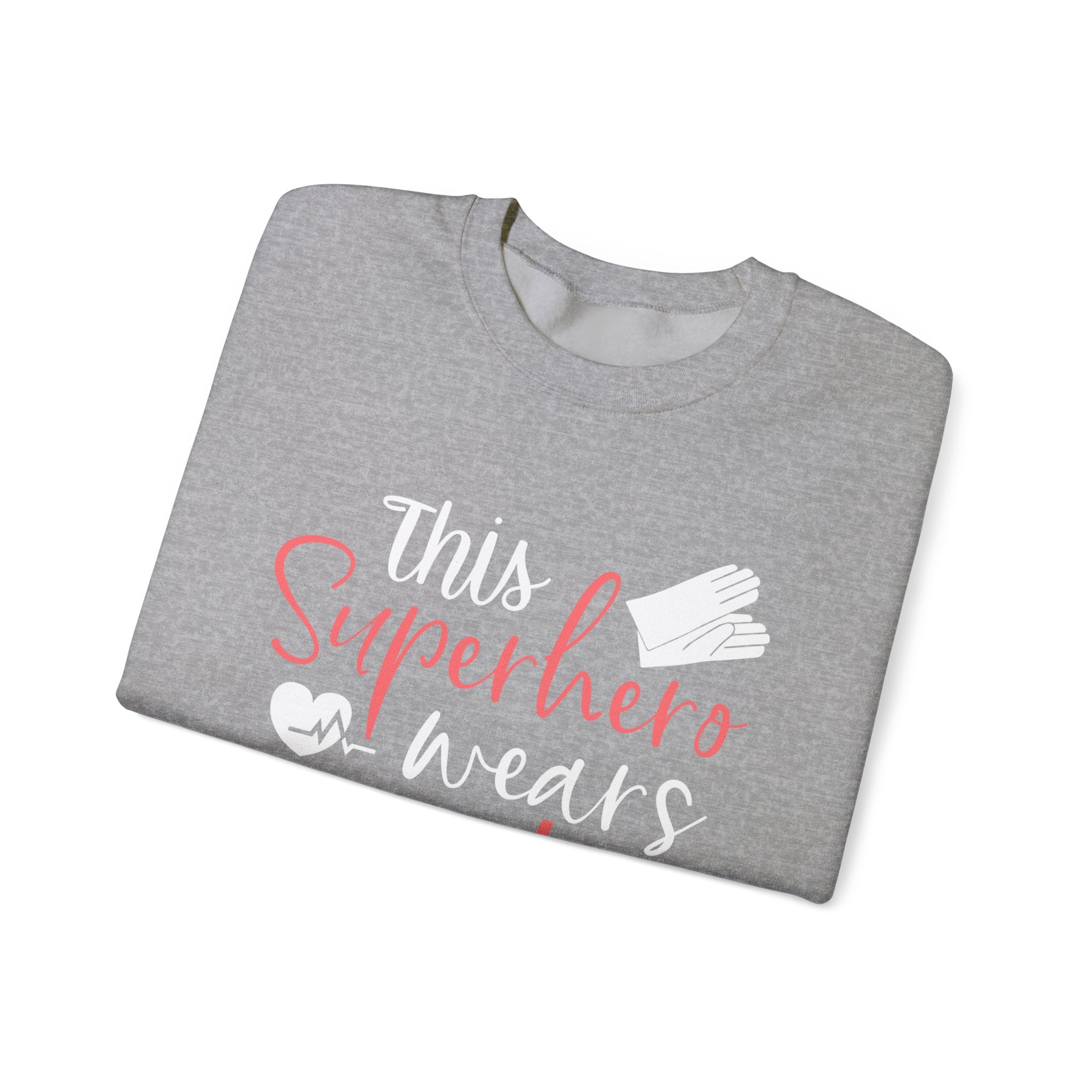 son super-héros porte des gommages Sweat-shirt unisexe 