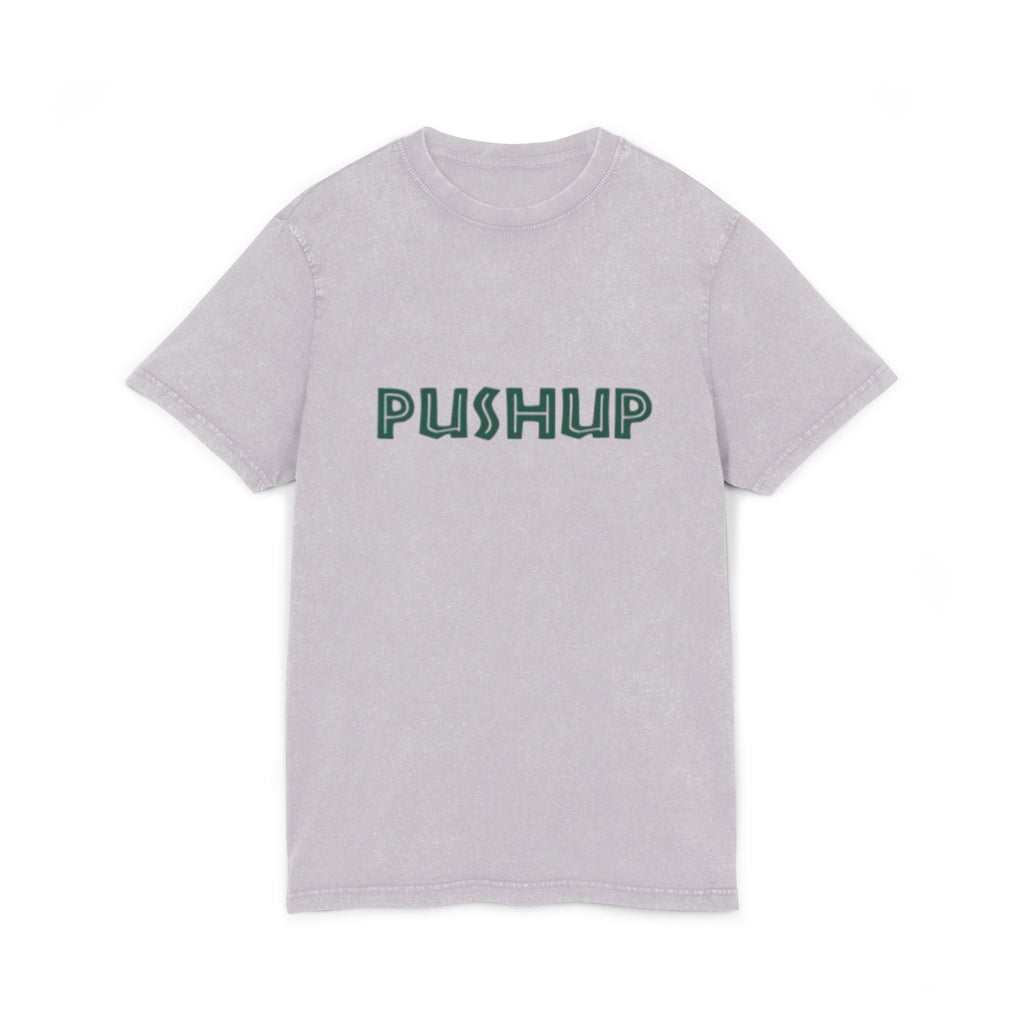 Acid Washed Pushup Tee - Unisex Vintage Style T-Shirt