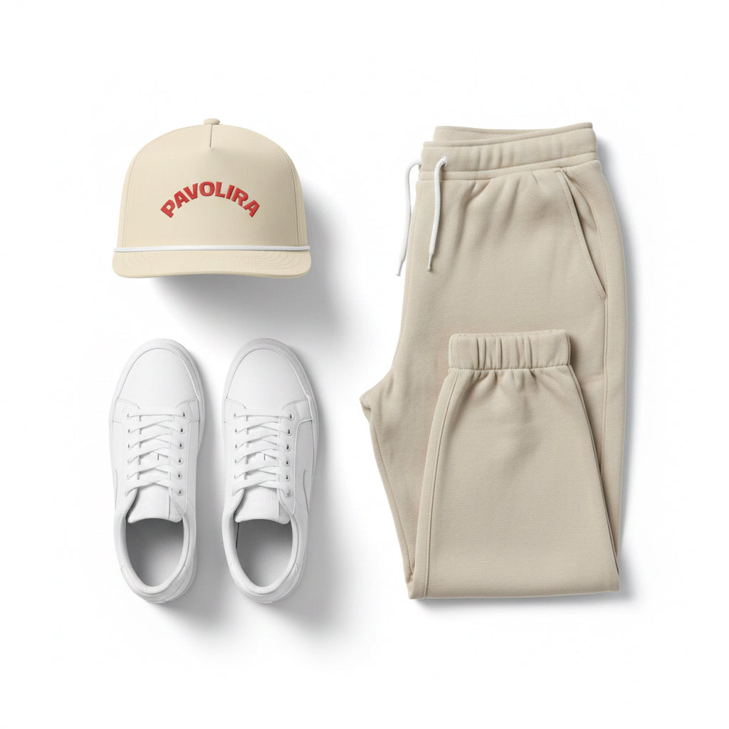 Sunwashed Rope Cap - Pavolira Curved Logo Baseball Hat