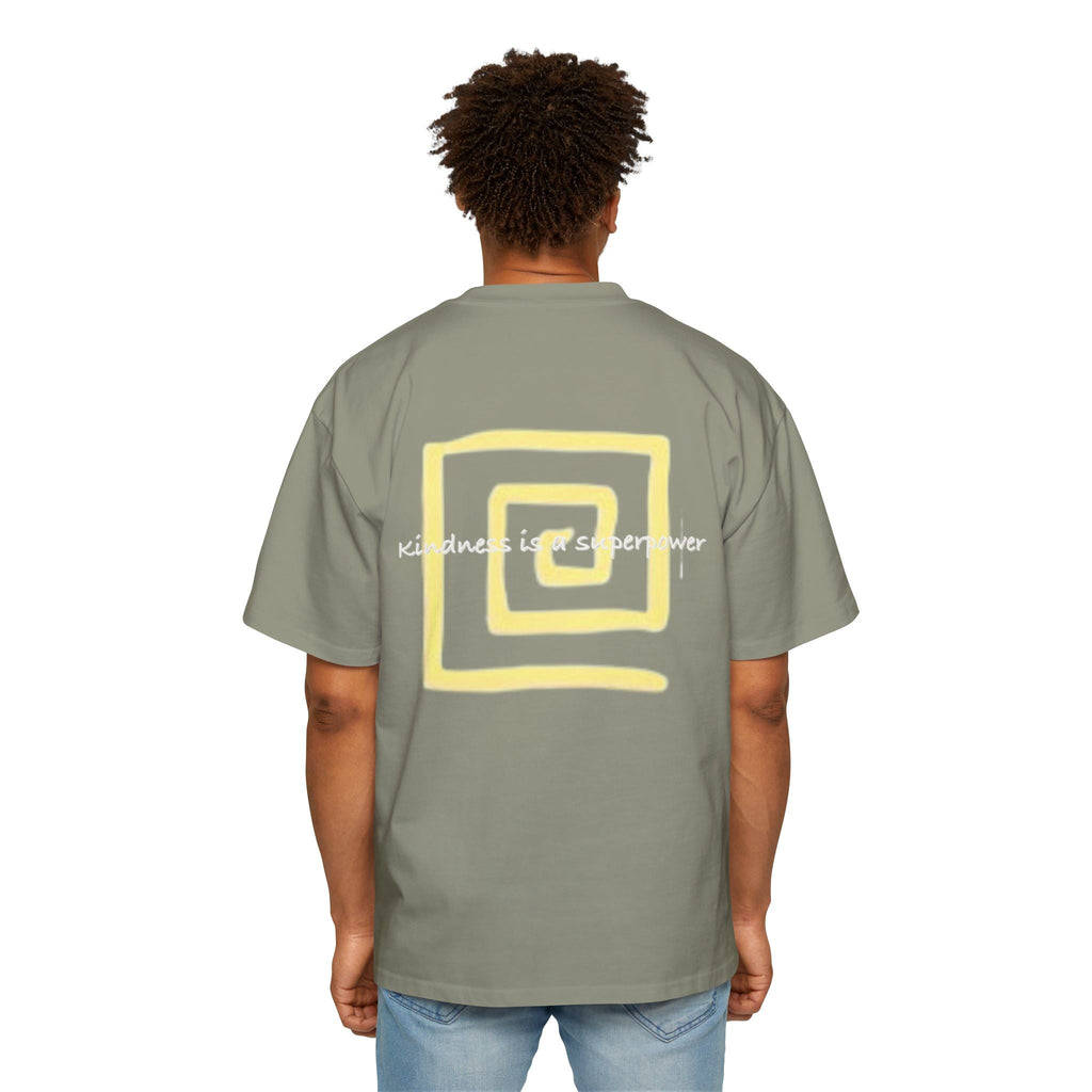 Oversized Tee - Kindness is a Super Power Graphic Design Shirt for Men Printify