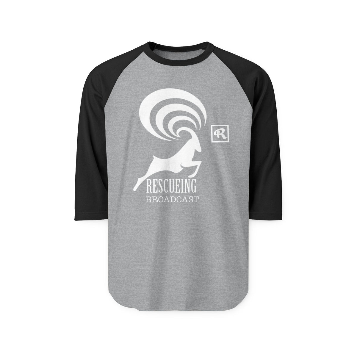 Rescueing Broadcast Unisex Raglan Shirt, Casual Tee, Gift for Animal Lovers, Sports Apparel, Eco-Conscious Fashion