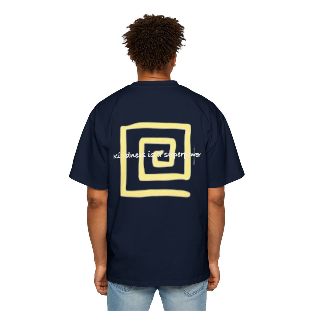 Oversized Tee - Kindness is a Super Power Graphic Design Shirt for Men Printify