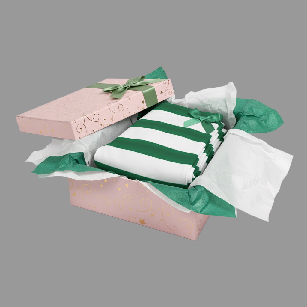 Green & White Bold Stripe Leggings — Women's Casual All-Over Print Printify