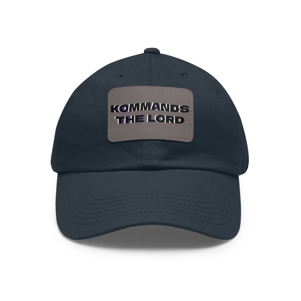 Dad Hat - Kommands The Lord Leather Patch Cap