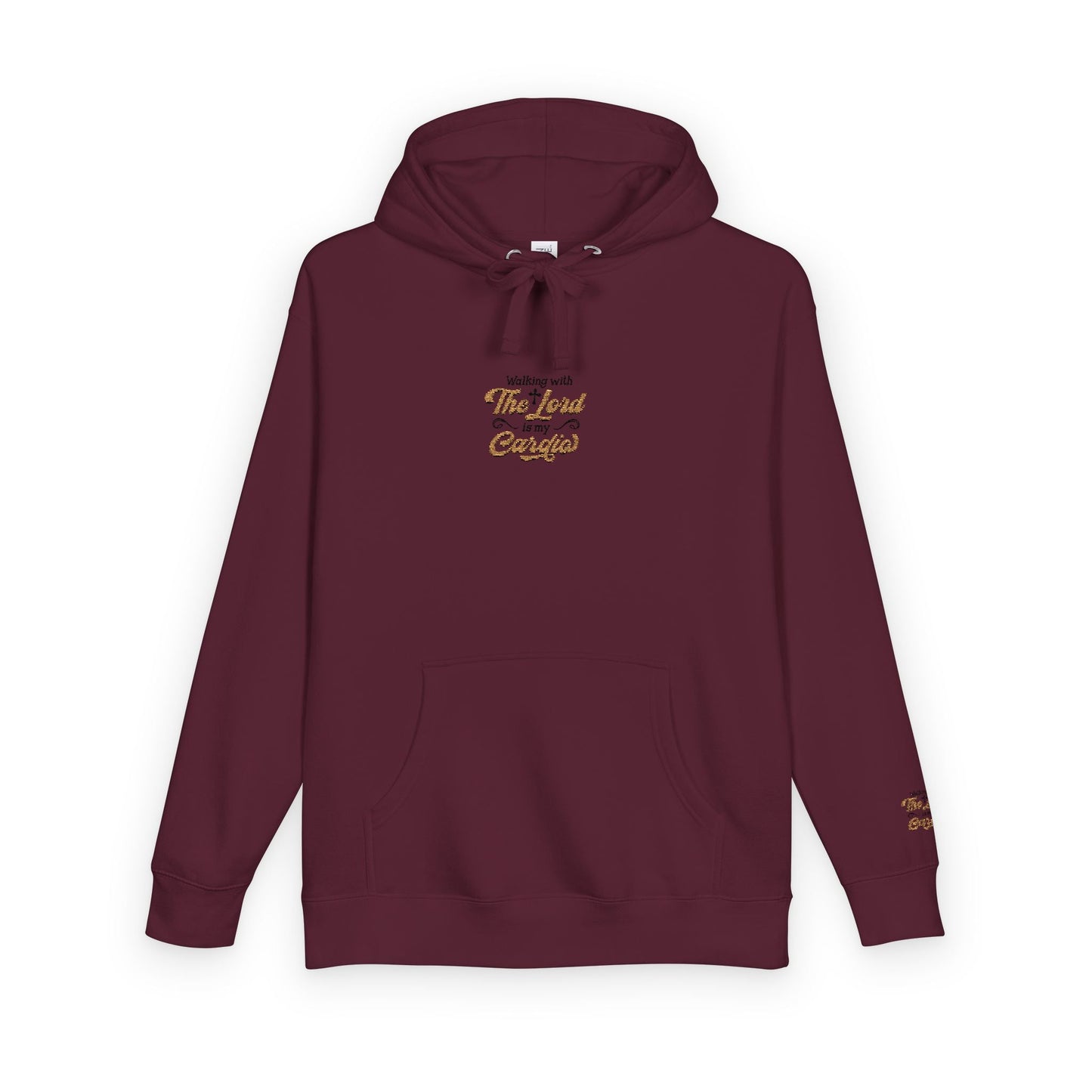 Religious Fleece Hoodie - Walking with the Lord Printify