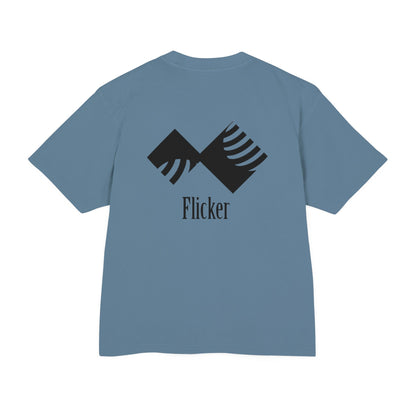 Unisex Urban Heavy Tee - Modern Graphic Design "Flicker" for Streetwear Enthusiasts