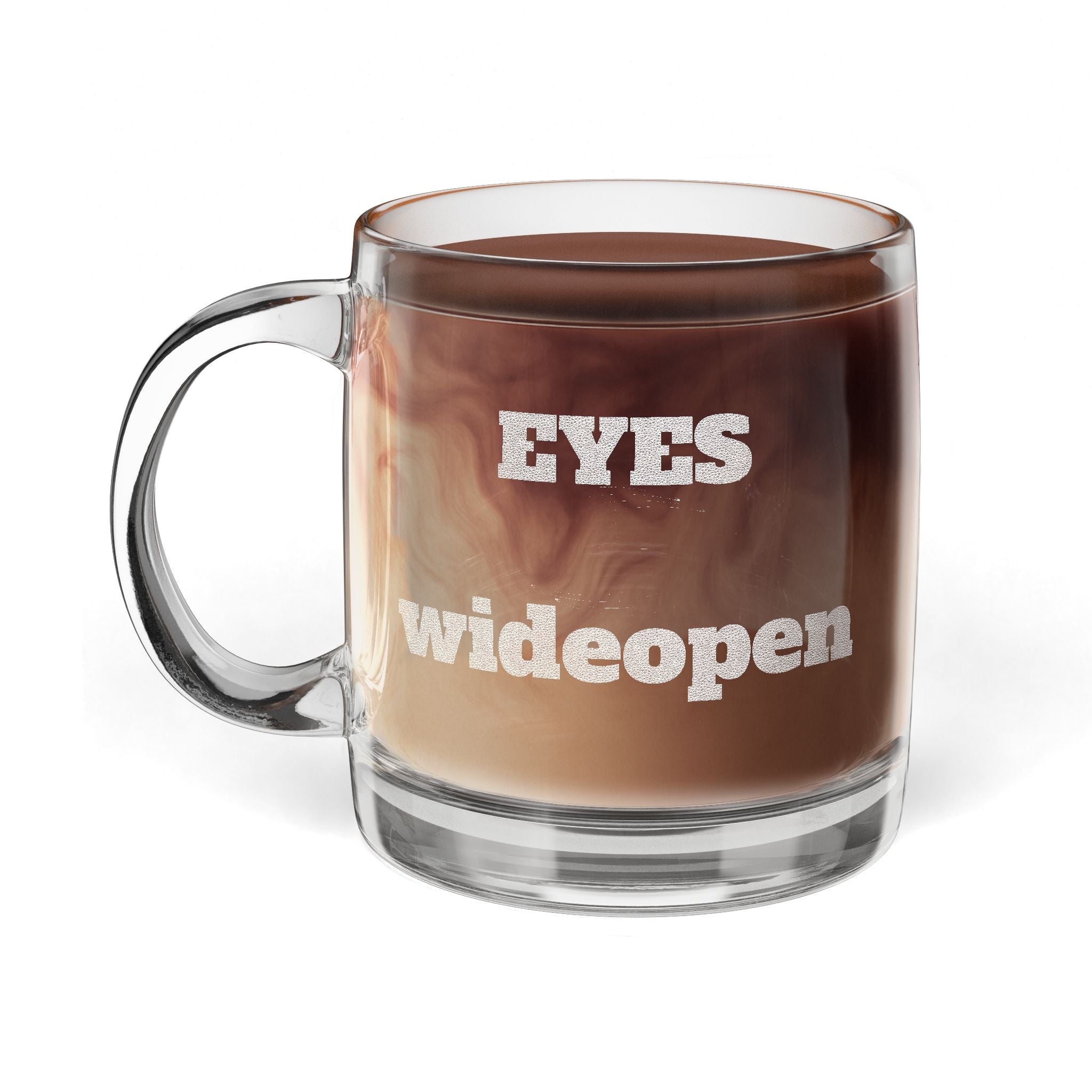Engraved Coffee Mug - Personalized Glass Cup for Coffee Lovers, Perfect Gift for Birthdays, Anniversaries, or Just Because Printify