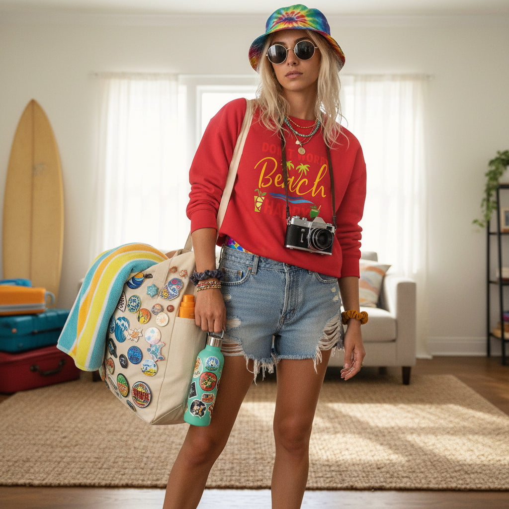 Don't Worry Beach Happy Unisex Sweatshirt - RC’nSONS