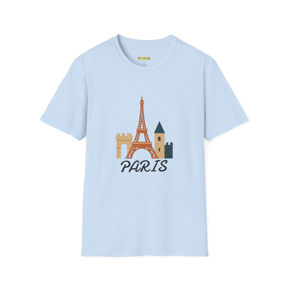 Paris Eiffel Tower Unisex T-Shirt, Travel Shirt, Vacation Tee, Parisian Style Apparel, Souvenir Clothing Printify