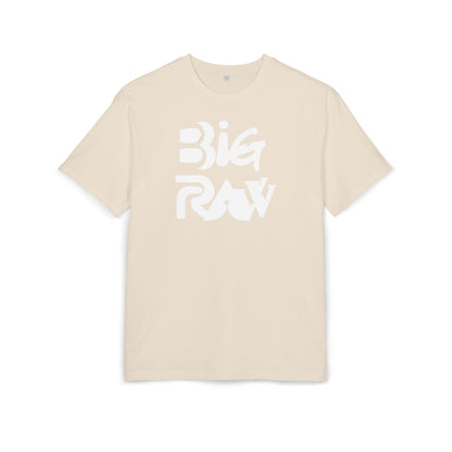Oversize Tee Big Raw Print Unisex Heavy T-Shirt Printify