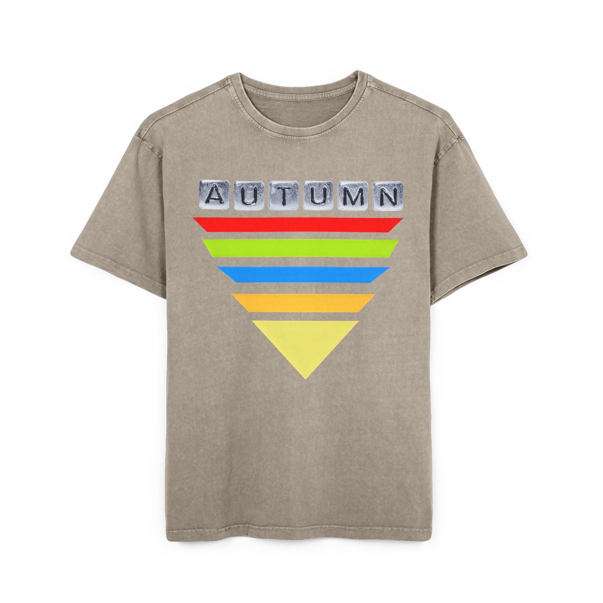 Acid Washed Heavy Oversize Tee-Autumn