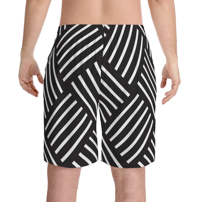 Men's Elastic Beach Shorts (AOP)