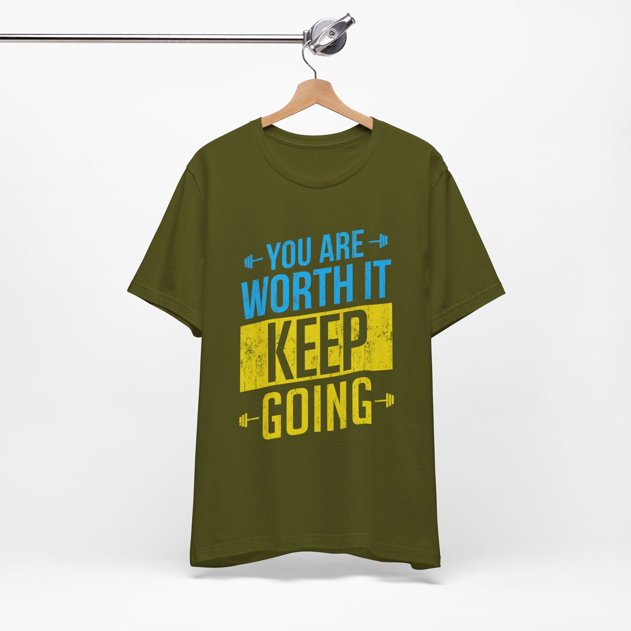 Vous en valez la peine, continuez, tee-shirt unisexe 