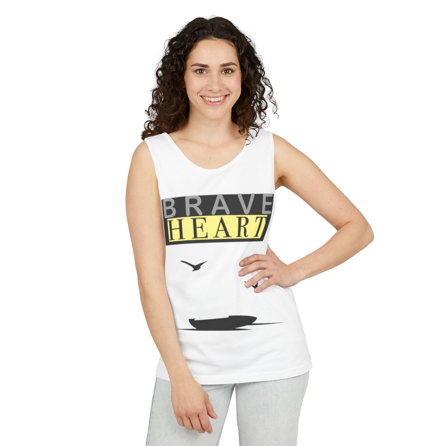 Brave Heart Tank Top | Unisex Garment-Dyed Tee