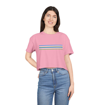 Crop Tee - Bubblegum Design for Women