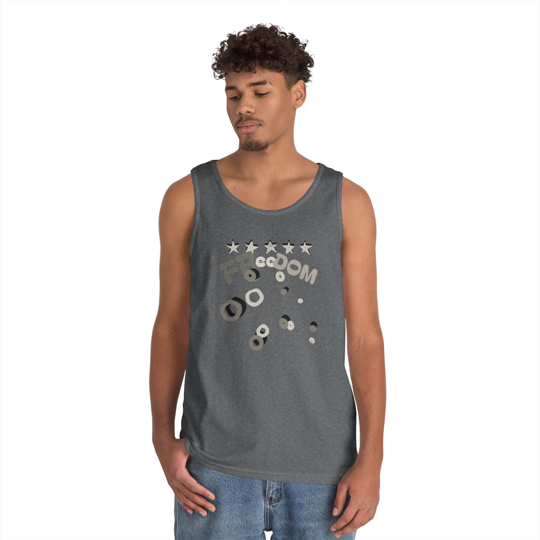 Heavy Cotton Tank Top-Freedom
