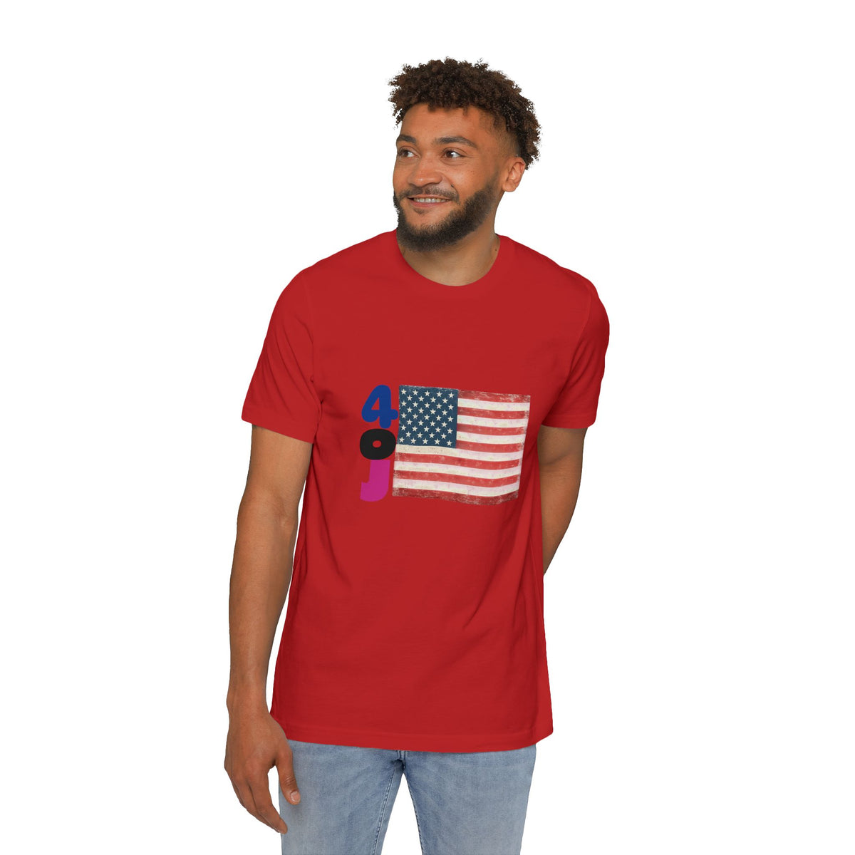 USA Flag Short-Sleeve T-Shirt, Patriotic Tee for Independence Day, Casual Wear, Gift for Veterans, Summer Style