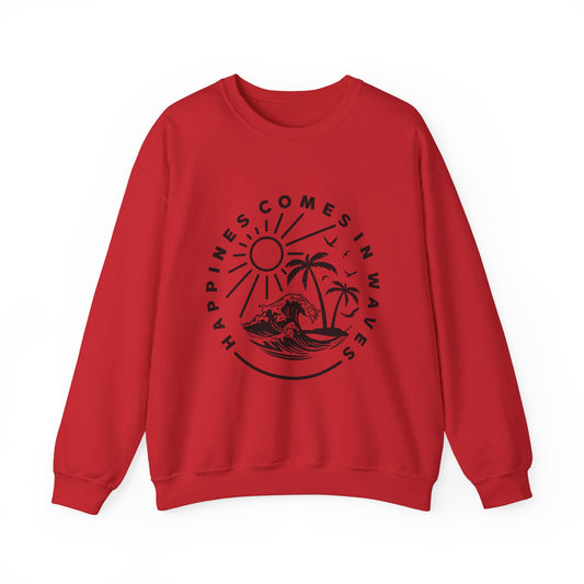 Le bonheur vient par vagues Sweatshirt 
