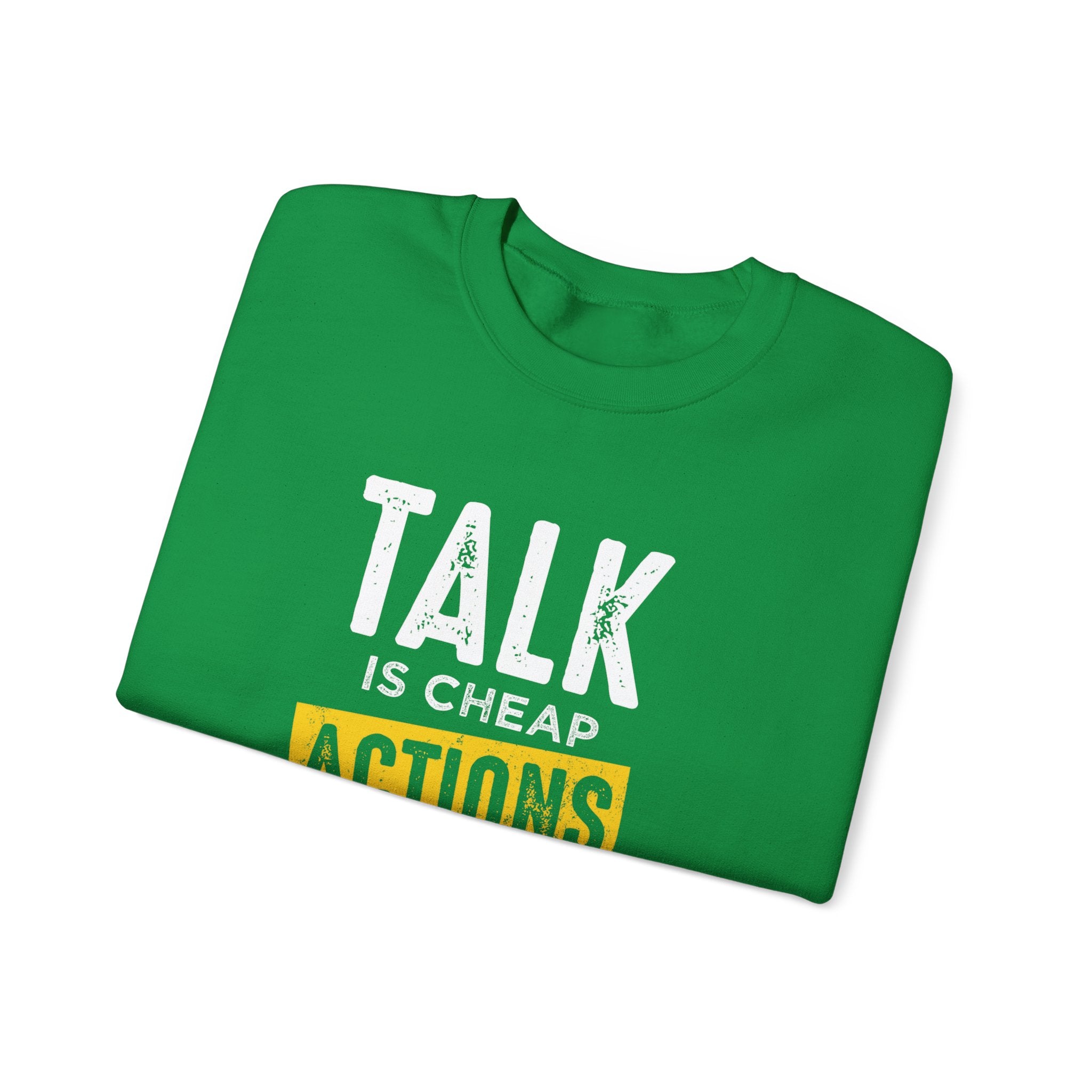 Parler, c’est des actions bon marché, parler plus fort, sweat-shirt unisexe 