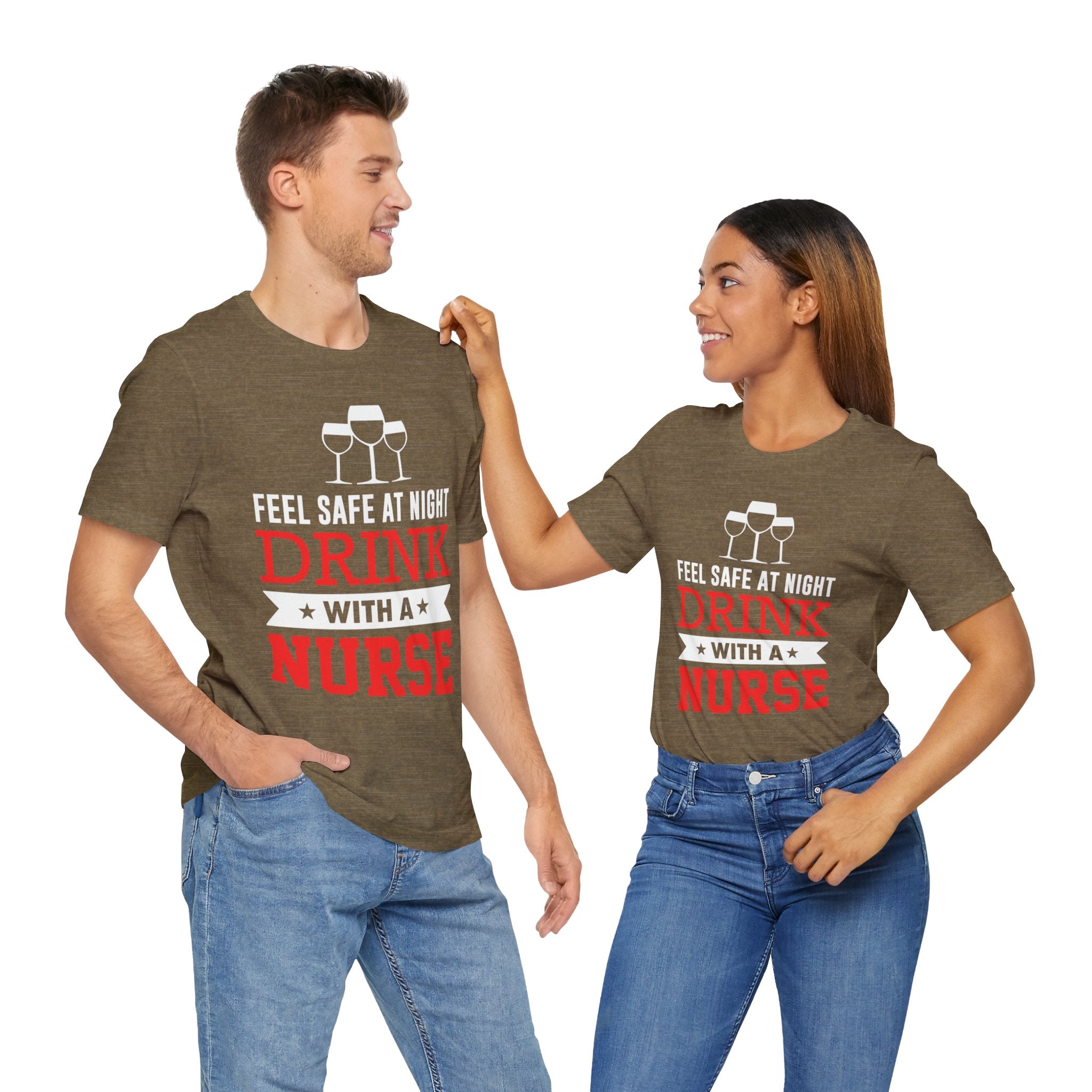 Sentez-vous en sécurité la nuit, buvez un tee-shirt unisexe 