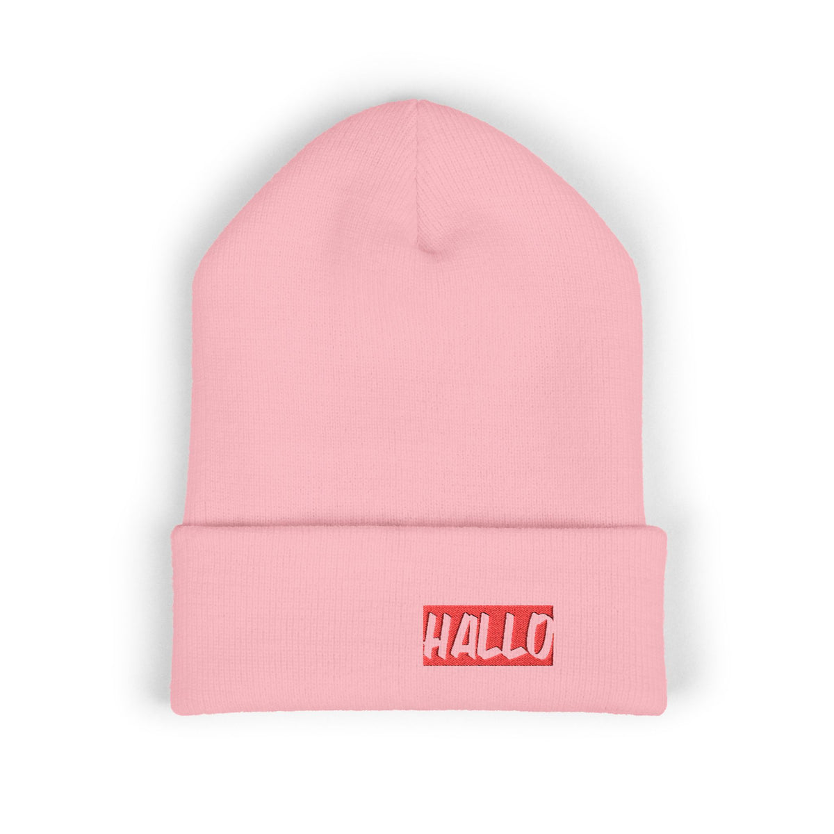 Beanie Hat - Hallo Embroidered Design