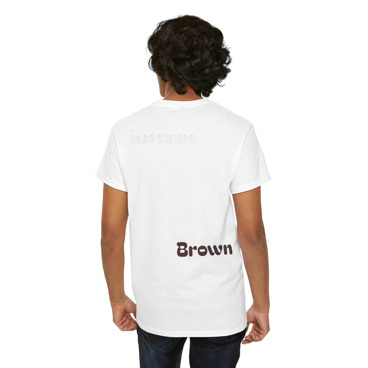 White Brown Coffee Cake Cotton Tee