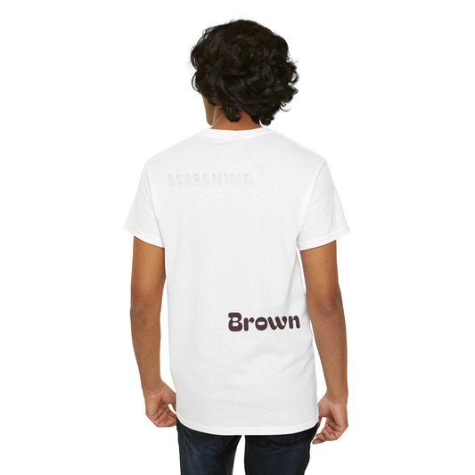 White Brown Coffee Cake Cotton Tee