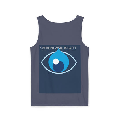 Tank Top Watching You Unisex Garment-Dyed