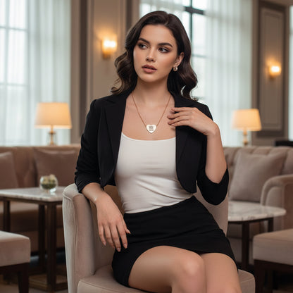 Personalized Heart Necklace, Thoughtful Gift for Love, Friendship, Anniversary, or Special Occasions Printify