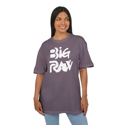 Oversize Tee Big Raw Print Unisex Heavy T-Shirt