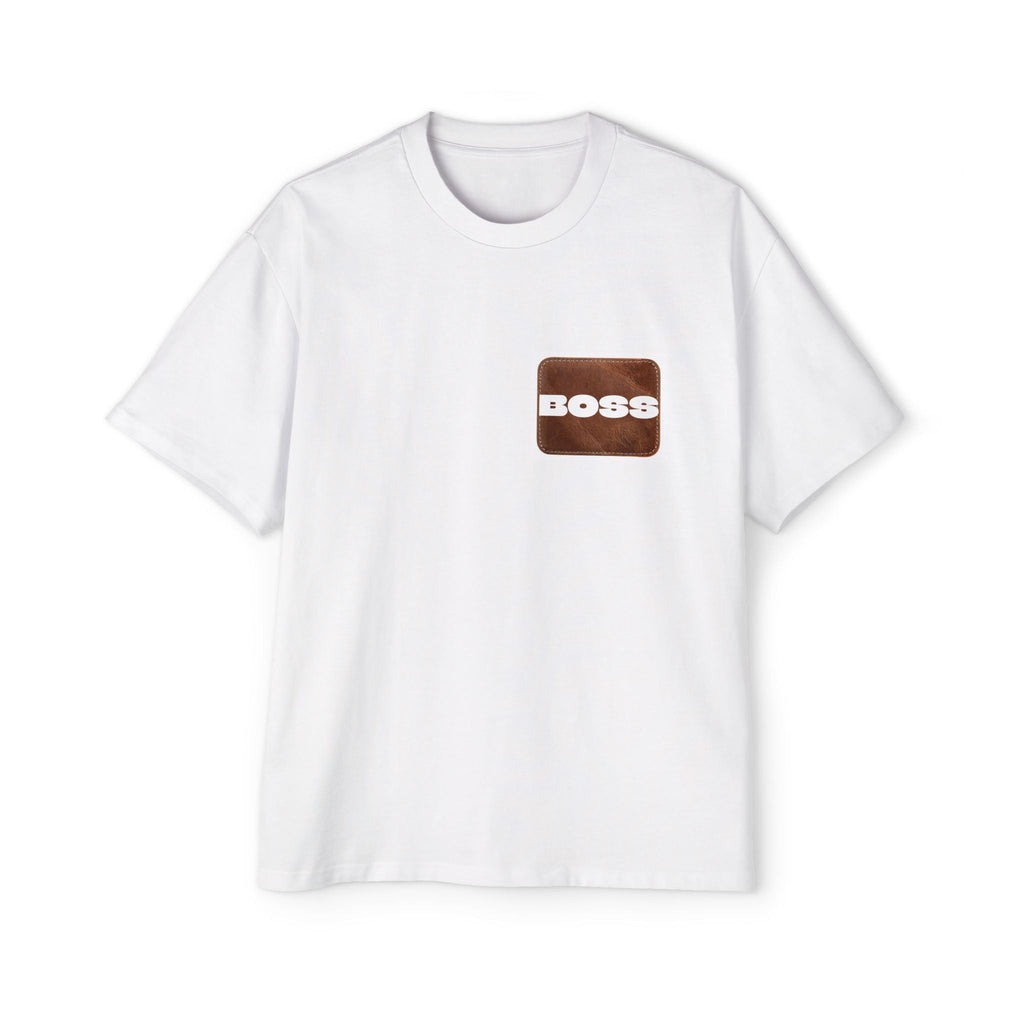 Boss Men's Heavy Oversized Tee, Casual Streetwear, Gift for Him, Trendy Outfit, Everyday Comfort, Relaxed Fit T-Shirt Printify