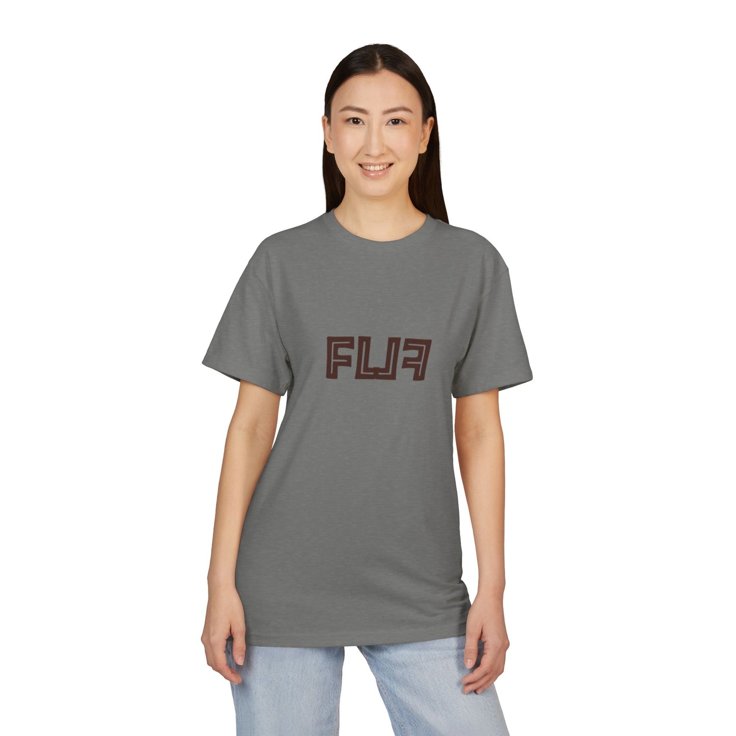 Stylish Unisex Sueded T-Shirt with Bold 'FLU' Graphic | Casual Wear, Gift Idea, Streetwear, Everyday Comfort, Fashion Statement