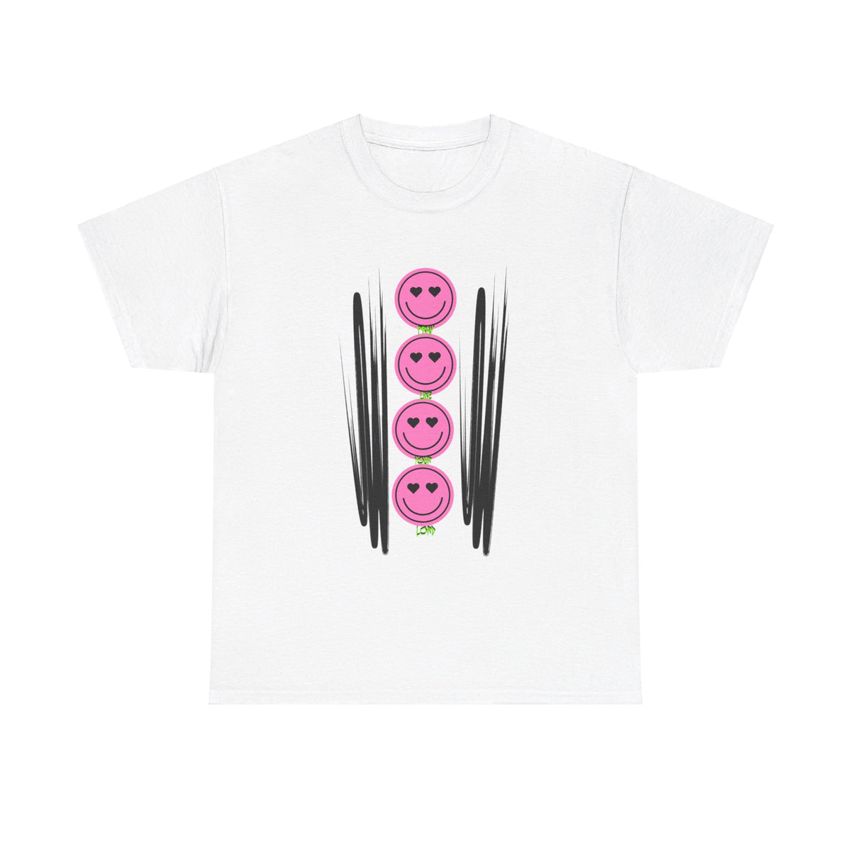 RCNSONS Unisex Heavy Cotton Smileys Tee