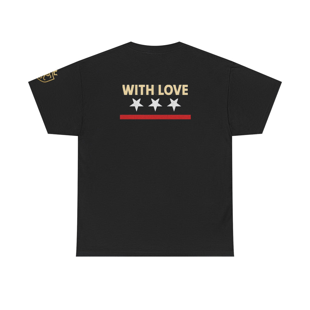 Stylish Unisex Heavy Cotton Tee - 'With Love' Statement Shirt, Casual Wear, Gift for Her, Gift for Him, Everyday Comfort Printify