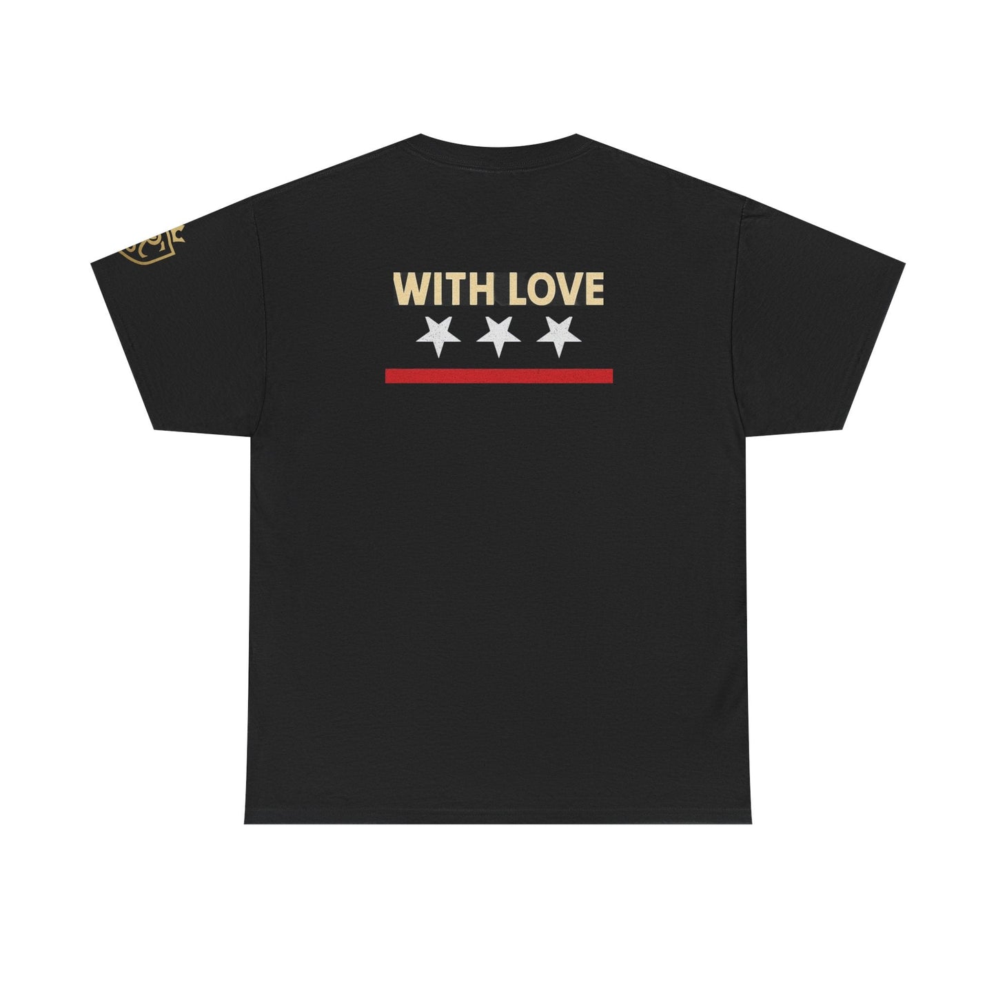 Stylish Unisex Heavy Cotton Tee - 'With Love' Statement Shirt, Casual Wear, Gift for Her, Gift for Him, Everyday Comfort Printify