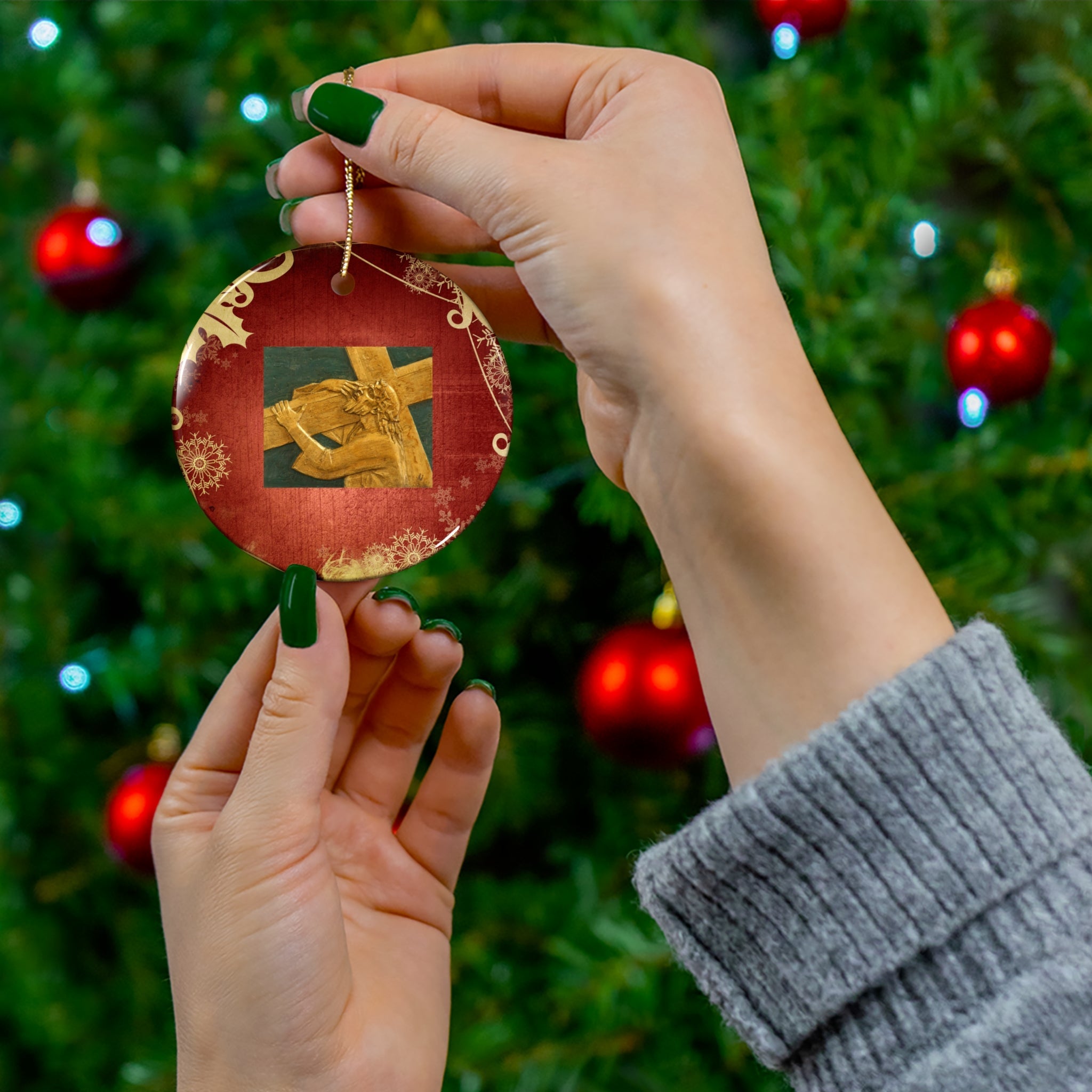 Ceramic Ornament - Happy Birthday Lord Printify