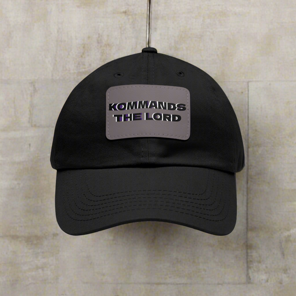 Dad Hat - Kommands The Lord Leather Patch Cap