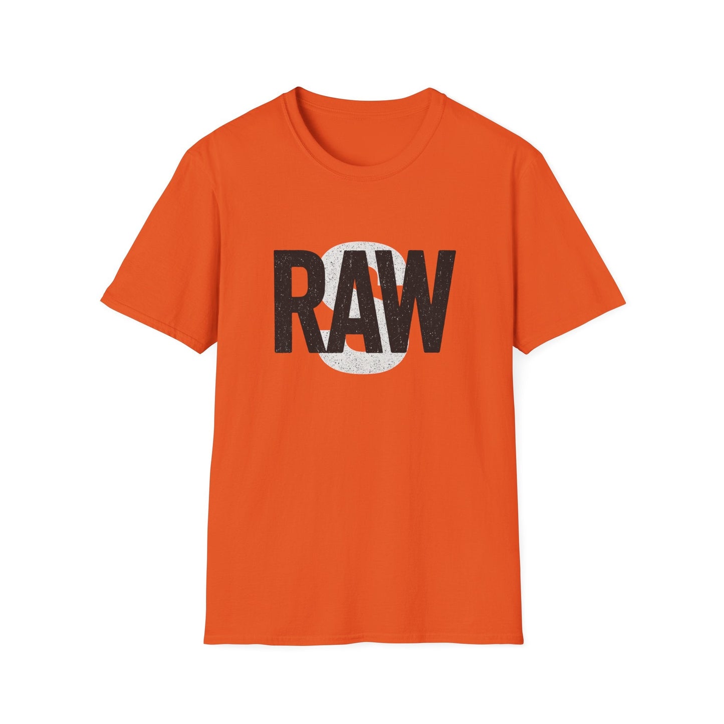 RAW Unisex Softstyle T-Shirt, Casual Graphic Tee, Everyday Wear, Gift for Him or Her, Streetwear Fashion, Summer Essential Printify
