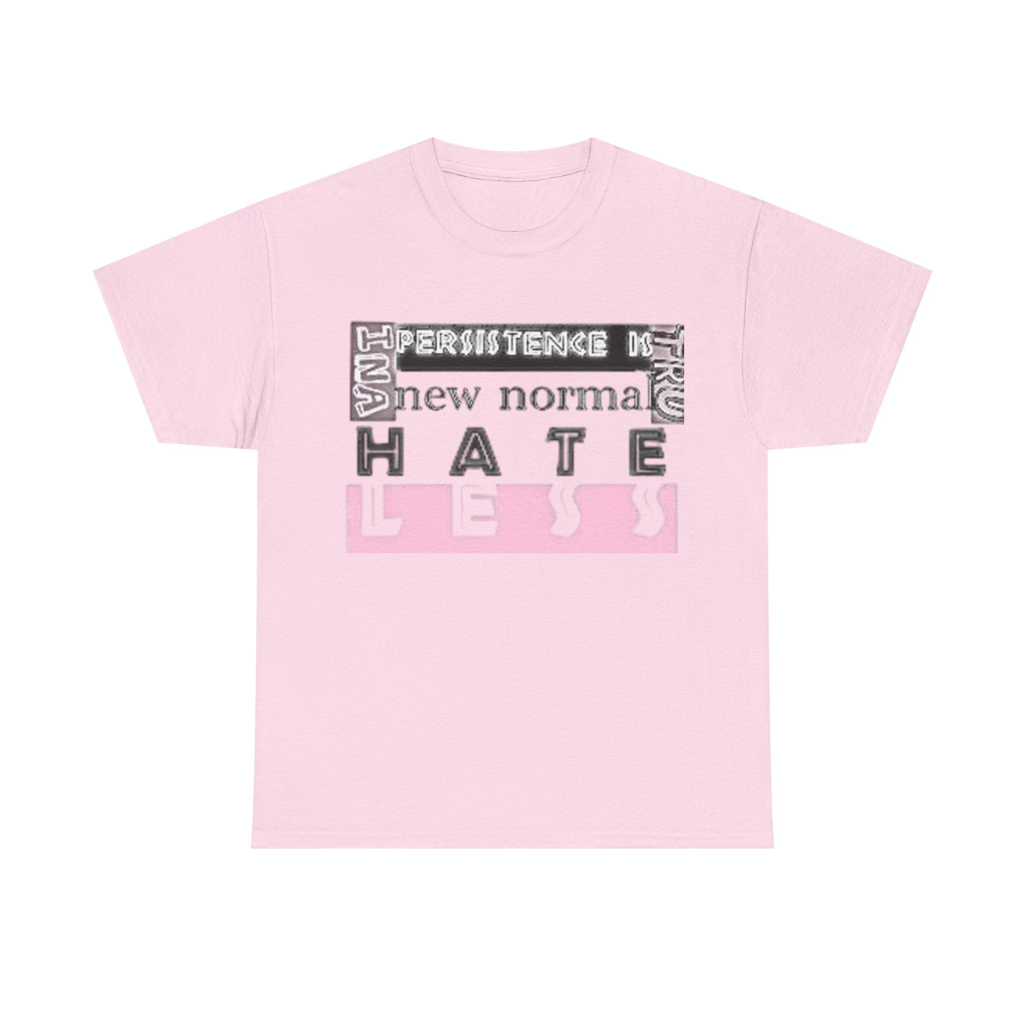 Unisex Heavy Cotton Tee - "HATE LESS" Graphic T-Shirt for Positive Change
