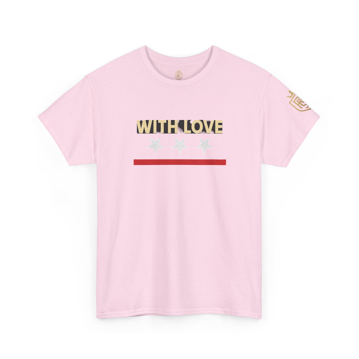 Stylish Unisex Heavy Cotton Tee - 'With Love' Statement Shirt, Casual Wear, Gift for Her, Gift for Him, Everyday Comfort