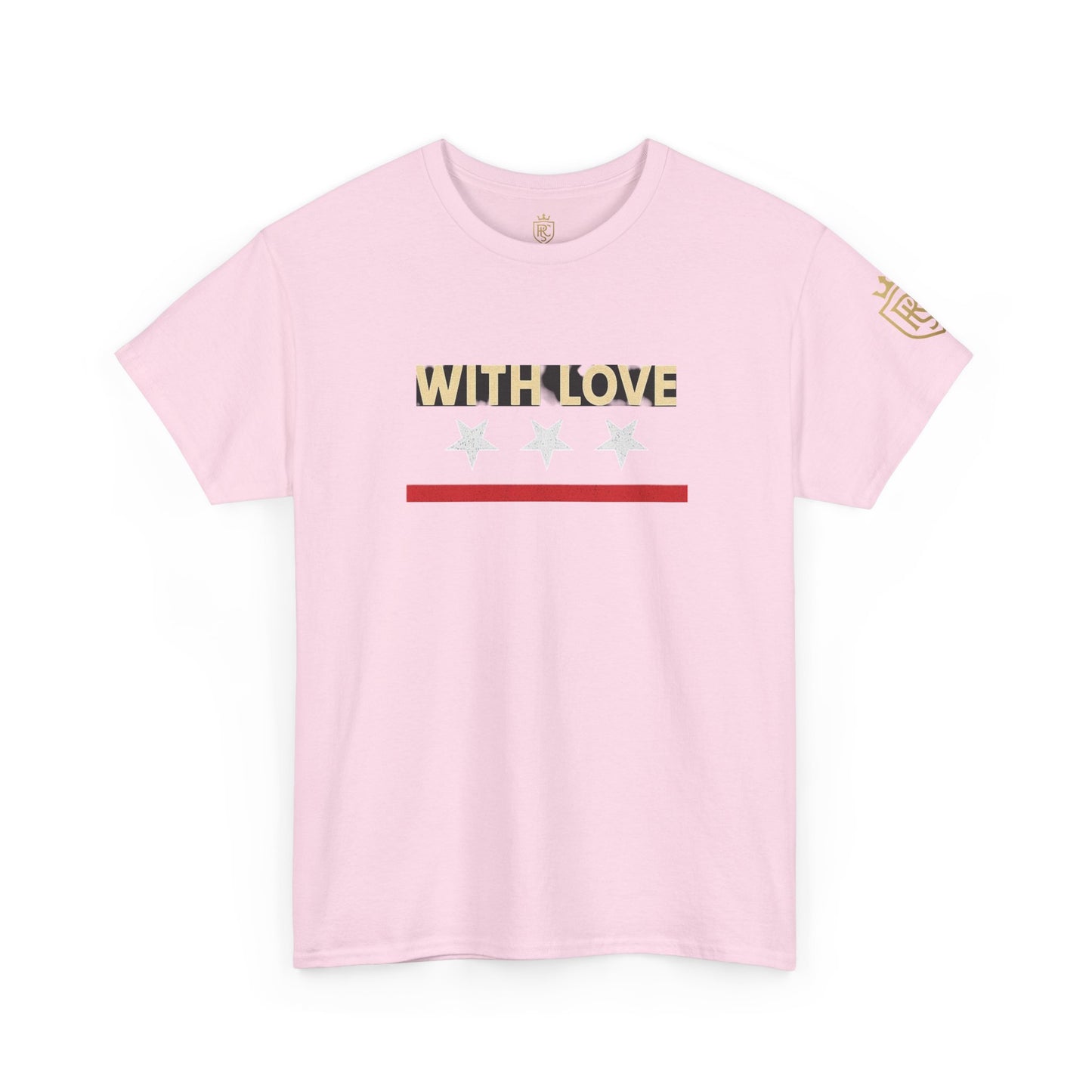 Stylish Unisex Heavy Cotton Tee - 'With Love' Statement Shirt, Casual Wear, Gift for Her, Gift for Him, Everyday Comfort