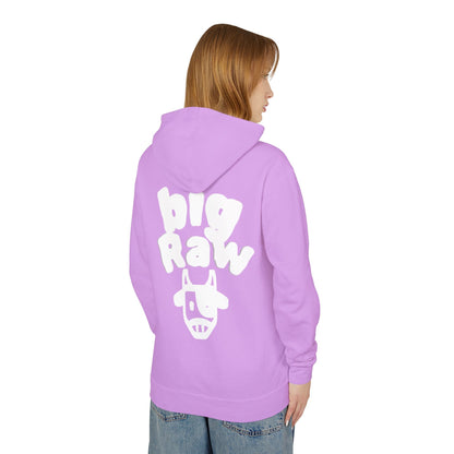Big Raw Unisex Lightweight Hooded Sweatshirt - Cozy Casual Wear, Perfect for Everyday Use, Gift for Friends, Trendy Hoodie Printify