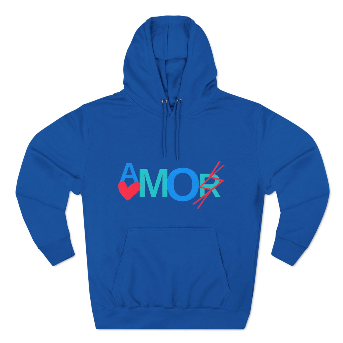 Amor Three-Panel Fleece Hoodie