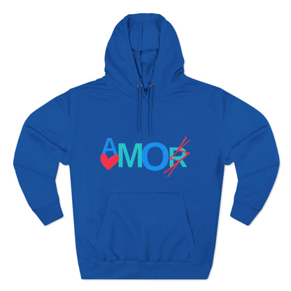 Amor Three-Panel Fleece Hoodie
