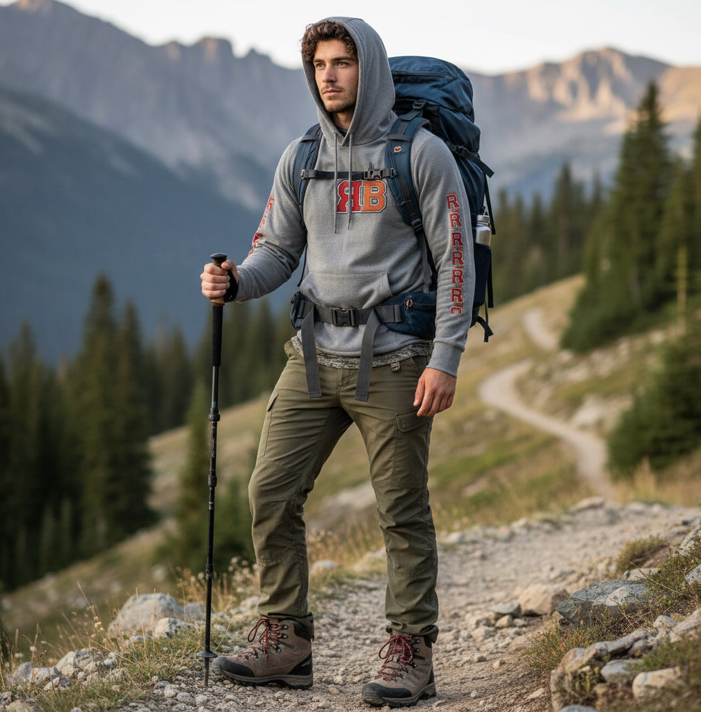 RB Hooded Long Sleeve Tee — RB Logo Hooded Tee