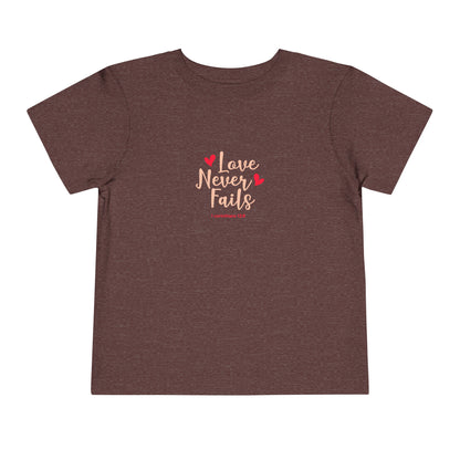 Love Never Fails Toddler Tee