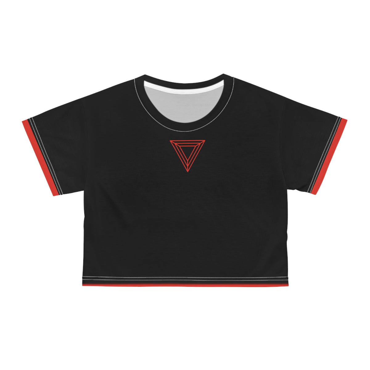 Trendy Cropped Tee, Casual Chic Top, Summer Fashion, Festival Wear, Everyday Style, Gift for Her, Edgy Graphic Tee Printify