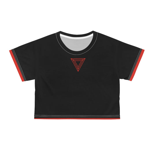 Trendy Cropped Tee, Casual Chic Top, Summer Fashion, Festival Wear, Everyday Style, Gift for Her, Edgy Graphic Tee Printify