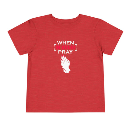 When In Doubt Pray Toddler Tee