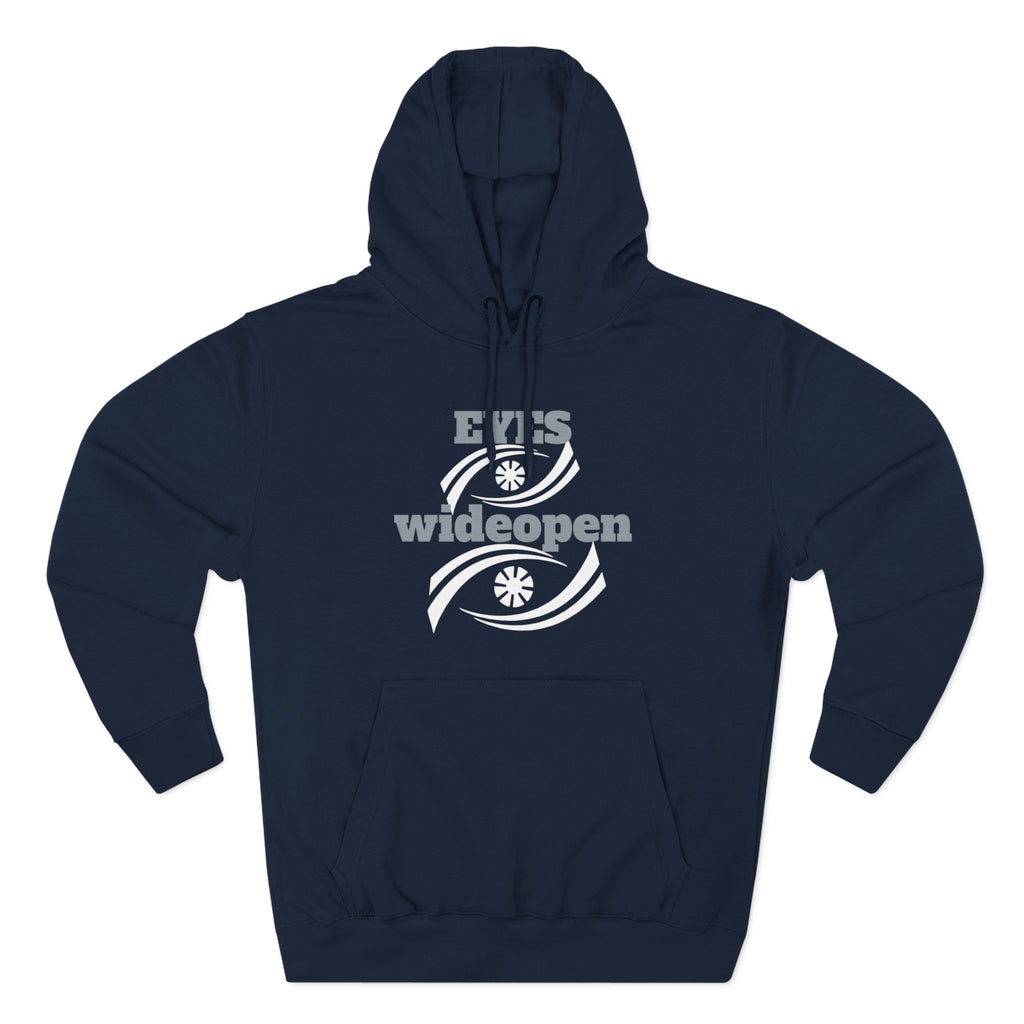 Fleece Hoodie, Cozy Warmth, Casual Style, Perfect for All Seasons, Gift for Friends, EYES wideopen Design